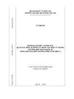 Luận văn thạc sĩ Đánh giá Độ bền cơ học dây quấn máy biến Áp dưới tác Động lực Điện từ trong trường hợp ngắn mạch  Áp dụng cho máy biến Áp phân phối dưới 250kva