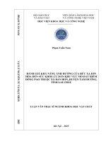 Đánh giá khả năng ảnh hưởng của bức xạ ion hóa đến sức khỏe cư dân khu vực mỏ đất hiếm Đông Pao thuộc xã Bản Hon, huyện Tam Đường, tỉnh Lai Châu