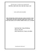 Skkn cấp tỉnh một số phương pháp giúp học sinh có hoàn cảnh khó khăn lớp 10a3, trường thpt dtnt ngọc lặc vượt qua rào cản và phát triển năng lực cá nhân
