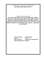 Xây dưng̣ hệ thống câu hỏi nhằm phát triển năng lưc̣ vâṇ dung̣ kiến thức vào thực tiễn và khơi dậy niềm Đam mê học tập bộ môn trong giảng dạy bài 22 phương thức lây truyền, cách phòng chống và Ứng dụng của virus sinh học 10 cánh