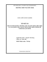 Skkn cấp tỉnh một số tình huống thường gặp, nguyên nhân, biểu hiện và cách khắc phục khi sử dụng phần mềm themis Để chấm bài lập trình