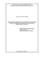 Skkn cấp tỉnh một số kinh nghiệm rèn luyện kĩ năng giải bài tập Điện di cho Đội tuyển học sinh giỏi sinh học trường thpt tĩnh gia 3