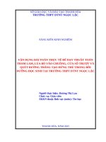 Skkn cấp tỉnh vận dụng bài toán thực tế Để dạy thuật toán tham lam, lùa bò vào chuồng, cửa sổ trượt và quét Đường thẳng tạo hứng thú trong bồi dưỡng học sinh giỏi tại trường thpt dtnt ngọc lặc