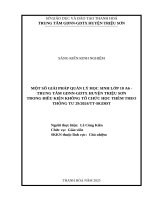 Skkn cấp tỉnh một số giải pháp quản lý học sinh lớp 10a6   trung tâm gdnn gdtx huyện triệu sơn trong Điều kiện không tổ chức học thêm theo thông tư 29  2024