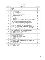 Skkn cấp tỉnh sử dụng trò chơi khởi Động và tổ chức các hoạt Động theo nhóm Để nâng cao hiệu quả dạy học môn sinh học Ở trường thpt triệu sơn 5