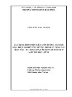Skkn cấp tỉnh vận dụng kiến thức liên môn hướng dẫn học sinh thực hành viết chương trình sử dụng các lệnh vào   ra Đơn giản, câu lệnh rẽ nhánh if môn tin học lớp 10