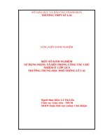 Skkn cấp tỉnh một số kinh nghiệm sử dụng mạng xã hội trong công tác chủ nhiệm Ở lớp 12c9 trường thpt lê lai