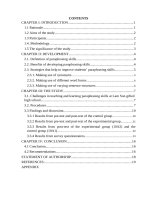 Skkn cấp tỉnh developing paraphrasing skills for students at lam son gifted high school