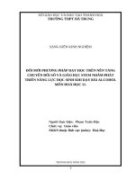 Skkn cấp tỉnh Đổi mới phương pháp dạy học trên nền tảng chuyển Đổi số và giáo dục stem nhằm phát triển năng lực học sinh phần alcohol môn hoá học 11