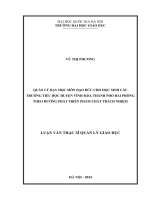 05050006277 quản lý dạy học môn Đạo Đức cho học sinh các trường tiểu học huyện vĩnh bảo, thành phố hải phòng theo hướng phát triển phẩm chất trách nhiệm