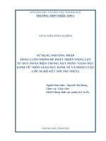 Skkn cấp tỉnh sử dụng phương pháp thảo luận nhóm Để phát triển năng lực tư duy phản biện trong dạy học môn gd kt&pl 10 – phần giáo dục kinh tế