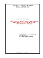 Skkn cấp tỉnh chiến lược Ôn thi tốt nghiệp thpt năm 2025 phần Đọc hiểu văn bản thông tin theo Đặc trưng thể loại