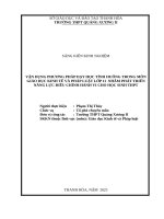 Skkn cấp tỉnh vận dụng phương pháp dạy học tình huống trong môn giáo dục kinh tế và pháp luật lớp 11 nhằm phát triển năng lực Điều chỉnh hành vi cho học sinh thpt