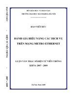 Luận văn thạc sĩ Đánh giá hiệu năng các dịch vụ trên mạng metro ethernet