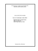 Skkn cấp tỉnh vật lý và bài học cuộc sống