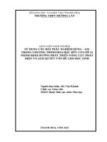 Skkn cấp tỉnh sử dụng câu hỏi trắc nghiệm Đúng – sai trong chương trình hóa học hữu cơ lớp 12 nhằm Định hướng phát triển năng lực phát hiện và giải quyết vấn Đề cho học sinh