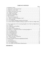 Skkn cấp tỉnh applying artificial intelligence (ai) to enhance the effectiveness of teaching english 10 at tinh gia 4 high school