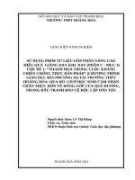 Skkn cấp tỉnh sử dụng phim tư liệu góp phần nâng cao hiệu quả giảng dạy khi dạy chủ Đề 1( phần c   mục 3) thanh hóa trong cuộc kháng chiến chống thực dân pháp (chương trình giáo dục Địa phương 10) tại trường hoằng hóa,