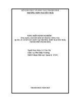 Skkn cấp tỉnh Ứng dụng chuyển Đổi số trong công tác quản lý cơ sở vật chất tại trường thpt nguyễn trãi, thành phố thanh hóa