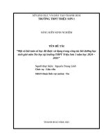 Skkn cấp tỉnh một số bài toán số học Đã Được sử dụng trong công tác bồi dưỡng học sinh giỏi môn tin học tại trường thpt triệu sơn 1 năm học 2024 – 2025