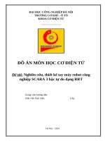 Đề tài nghiên cứu, thiết kế tay máy robot công nghiệp scara 3 bậc tự do dạng rrt
