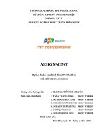 Assignment dự Án buôn bán linh kiện pcthebest