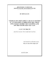 Luận văn Đánh giá mức Độ Ô nhiễm và Đề xuất giải pháp xử lý giảm thiểu Ô nhiễm nước thải trong công nghiệp chế biến thuỷ sản Đông lạnh phù hợp với Điều kiện việt nam