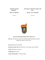 Essay các dịch vụ công tác xã hội nhằm hỗ trợ cho người nhiễm