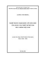 Nghệ thuật chạm khắc gỗ chùa Đậu ứng dụng vào thiết kế bộ tem bưu chính Việt Nam