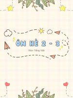 Tai lieu on he cho hs lop 2 len 3