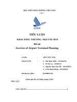 Tiểu luận khai thác tm tàu bay