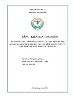 Skkn vận dụng kiến thức tin học lớp 6 vào các tình huống thực tế như thiết kế bảng tính, viết báo cáo (2025)