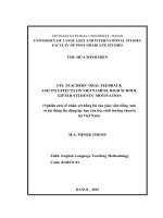 04051002169 EFL teachers’ oral feedback and its effects on Vietnamese high school gifted students’ motivation
