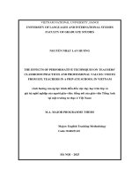 04051002171 the effects of performative techniques on teachers‟ classroom practices and professional values voices from efl teachers in a private school in vietnam