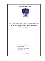 05050006333 quản lý xây dựng văn hóa Ứng xử Ở trường thpt marie curie theo Định hướng trường học hạnh phúc