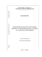 Luận văn Đánh giá hiện trạng quản lý chất thải rắn sinh hoạt tại thành phố hải dương và giải pháp xử lý Để sản xuất phân compost