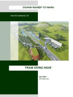 Thuyết Minh Dự Án Trạm Dừng Nghỉ.docx