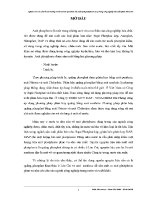 Luận văn nghiên cứu các yếu tố Ảnh hưởng và tối Ưu quá trình sản xuất axit phostphoric pa trong công nghiệp sản xuất phân bón dap