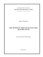 01050005100 noidung một số phương pháp giải bài toán liên quan Đến véctơ