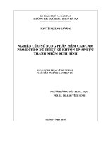 Luận văn thạc sĩ nghiên cứu sử dụng phần mềm cad cam pro e creo Để thiết kế khuôn Ép Áp lực thanh nhôm Định hình