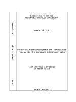 Luận văn thạc sĩ nghiên cứu thiết kế tổ hợp máy hàn nắn dầm thép phục vụ các công trình giao thông và xây dựng