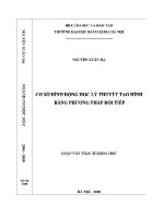 Luận văn thạc sĩ cơ sở hình Động học lý thuyết tạo hình bằng phương pháp Đối tiếp