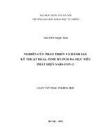 01050005008 nghiên cứu phát triển và Đánh giá kỹ thuật real time rt pcr Đa mục tiêu xác Định sars cov 2