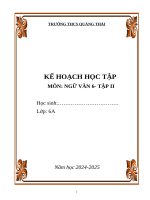 Vở chuẩn bị bài văn 6 kì ii
