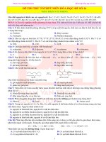 Đề thi thử tnthpt môn hóa học Đề số 16 Đề