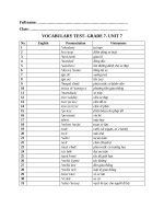 Vocab test u7