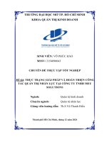 Thực trạng giải pháp và hoàn thiện công tác quản trị nhân lực tại công ty tnhh meu solutions