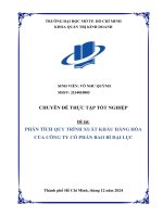 Phân tích quy trình xuất khẩu hàng hóa của công ty cổ phần bao bì Đại lục