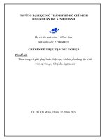 Thực trạng và giải pháp hoàn thiện quy trình tuyển dụng lập trình viên tại công ty cổ phần applancer