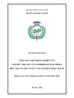 Tổng quan hệ thống nghiên cứu chi phí – hiệu quả của pembrolizumab trong Điều trị ung thư cổ tử cung tái phát hoặc di căn